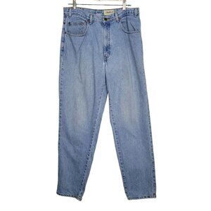 Vintage Eddie Bauer Jeans Men Sz 36L Light Wash Chore Work Relaxed Fit Mature